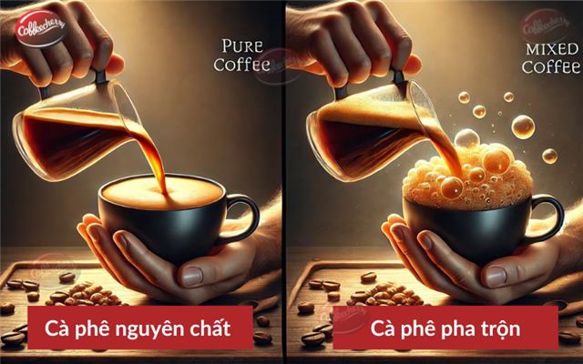 Phân biệt cà phê nguyên chất và cà phê pha trộn